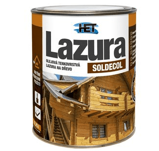 HET SOLDECOL LAZÚRA - Olejová tenkovrstvá lazúra na drevo 0,75 l sl 38 - oregonská pínia