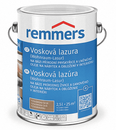 Remmers REMMERS - Vosková lazúra do interiéru REM - weiss 0,75 L