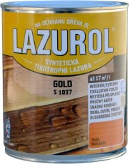 Barvy laky Hostivař LAZUROL GOLD S1037 - Hrubovrstvá lazúra na drevo 0,75 l t022 - palisander