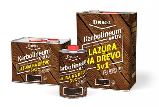 DETECHA Karbolineum Extra - olejová lazúra na drevo jantár (karbolineum) 3,5 kg