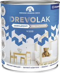 Chemolak DREVOLAK V 1220 - Vodou riediteľný lak na drevo bezfarebný lesklý 0,6 L