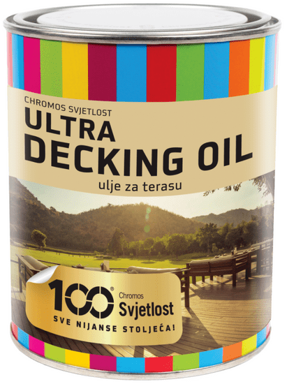 Chromos-Svjetlost ULTRA DECKING OIL - Olej na drevené terasy 2,5 l dub