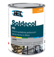 HET SOLDECOL HG - Vrchná lesklá syntetická farba 0,75 l 6200 - žltý stredný