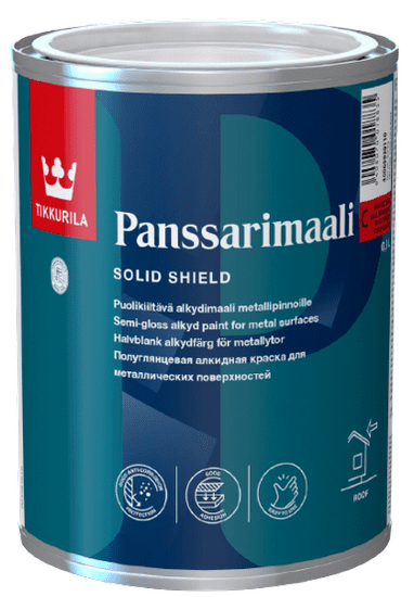 Tikkurila Panssarimaali - antikorózna farba na plechové strechy 2,7 l tvt 0384 - iron-red