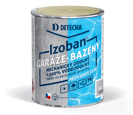 DETECHA Izoban - syntetická farba na betón 5 kg sivý