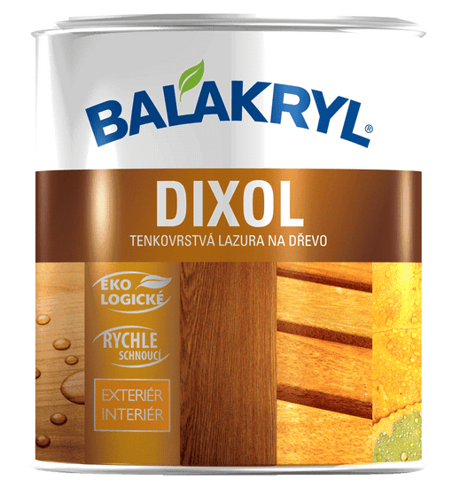 BALAKRYL Dixol - farebná vodouriediteľná lazúra na drevo 0,7 kg dub