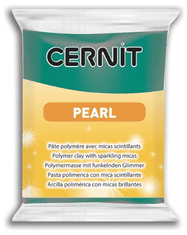 Cernit CERNIT PEARL - Modelovacia hmota s perleťovým efektom CE0860056600 - zelená 56 g