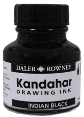 Daler Rowney D&R - Tuš KANDAHAR čierna 28 ml