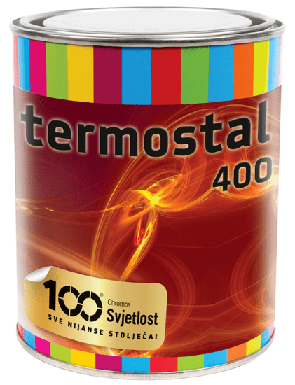 Chromos-Svjetlost TERMOSTAL 400 - Žiaruvzdorná farba do 400°C strieborná 10 L