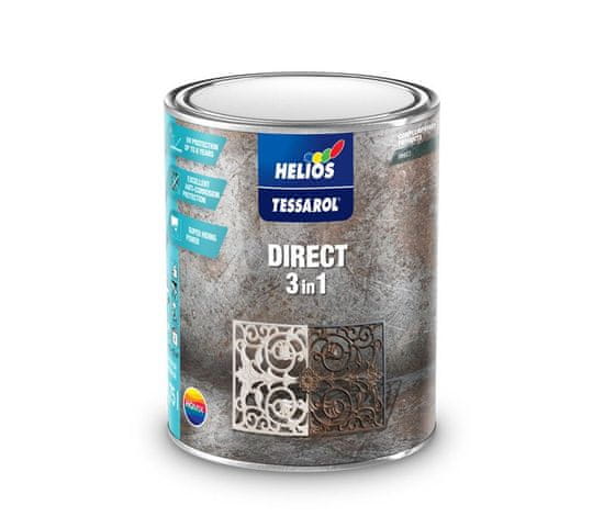 HG Helios Group HELIOS TESSAROL Direct 3v1 - Antikorózny náter na kov 0,75 l ral 3000 - červená ohnivá