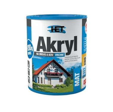 HET AKRYL MAT - Univerzálna matná farba na drevo a kov 0,7 kg 0670 - okrová