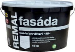 Barvy laky Hostivař REMAL FASADA - fasádna farba 1 kg biela