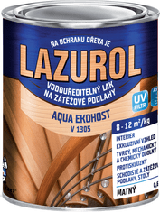 Barvy laky Hostivař LAZUROL AQUA EKOHOST V1305 - podlahový polyuretánový lak na parkety 0,6 kg polomatný