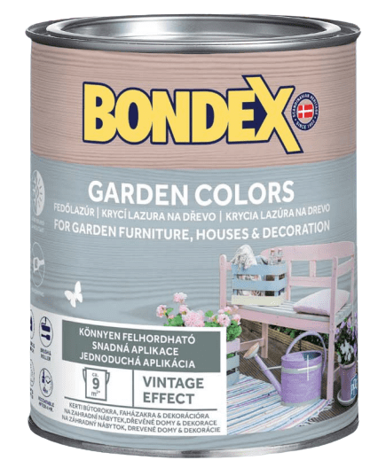 Bondex GARDEN COLORS - Dekoratívna krycia lazúra orchid grey 0,75 L