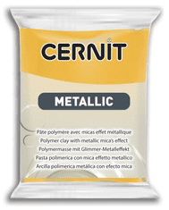 Cernit CERNIT METALLIC - Modelovacia hmota s metalickým efektom 870056700 - žltá 56 g