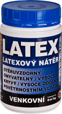 Barvy laky Hostivař LATEX VONKAJŠÍ V 2065 0,8 kg 1000 - biela