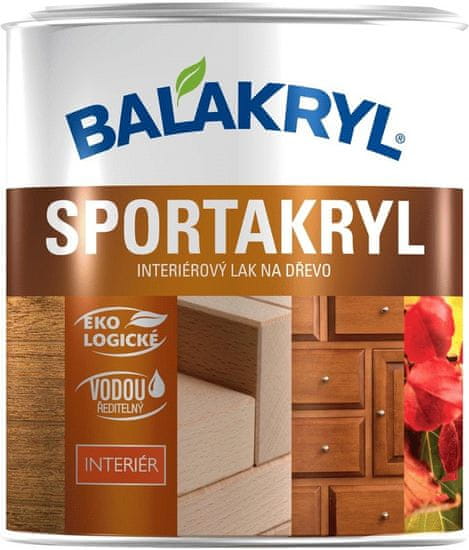 BALAKRYL Sportakryl - Interiérový lak na drevo bezfarebný matný 0,7 kg