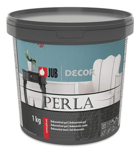 JUB DECOR Perla - dekoratívny gél 1 kg strieborný