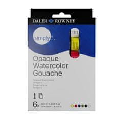 Daler Rowney D&R SIMPLY - Sada gvašových farieb 6x12 ml