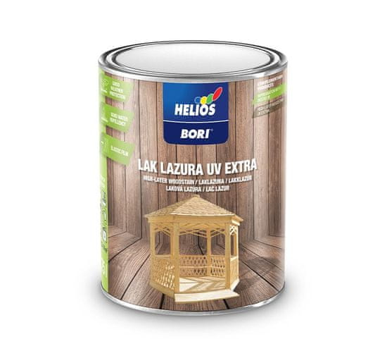 HG Helios Group HELIOS BORI lazúra UV extra - Laková lazúra 0,75 l bezfarebná