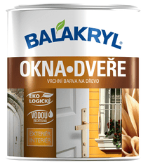 BALAKRYL Okná a Dvere - farba na okná a dvere 0,7 kg 0100 - biela