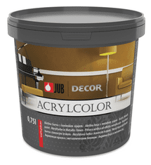 JUB DECOR Acrylcolor - metalická farba do interiéru 0,75 l zlatý