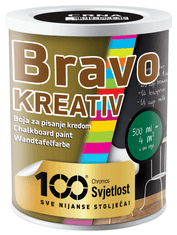 Chromos-Svjetlost BRAVO KREATIV - Tabuľová farba 0,5 l cierna