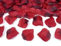 PartyDeco Lupene ruží tmavo červené 500ks