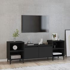 Vidaxl TV skrinka čierna 160x35x55 cm spracované drevo