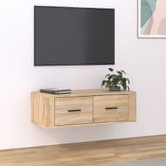 Vidaxl Závesná TV skrinka dub sonoma 80x36x25 cm spracované drevo