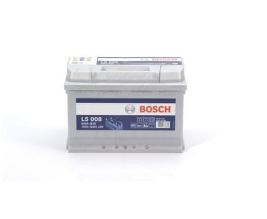 Bosch L5 75Ah Autobatéria 12V , 650A , 0 092 L50 080