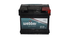 Webber Autobatéria 12V, 45AH, 360A,WA0450