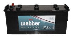 Webber Autobatéria 12V, 125AH, 740A,WA1250