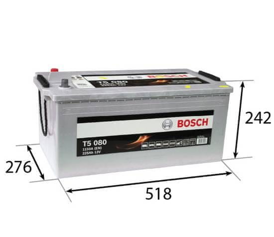 Bosch T5 225 Ah Autobatéria 12V , 1150 A , 0 092 T50 800