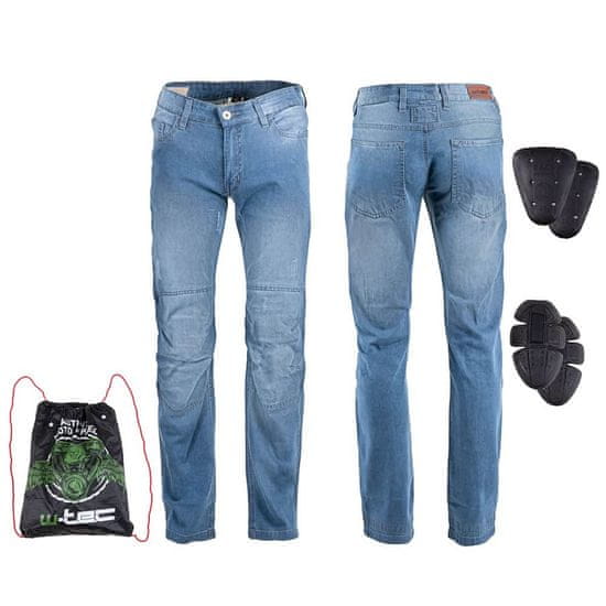 W-TEC Pánske moto jeansy W-TEC Shiquet Farba modrá, Veľkosť 6XL