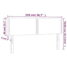 Vidaxl Čelá postele 2 ks tmavosivé 72x5x78/88 cm zamat