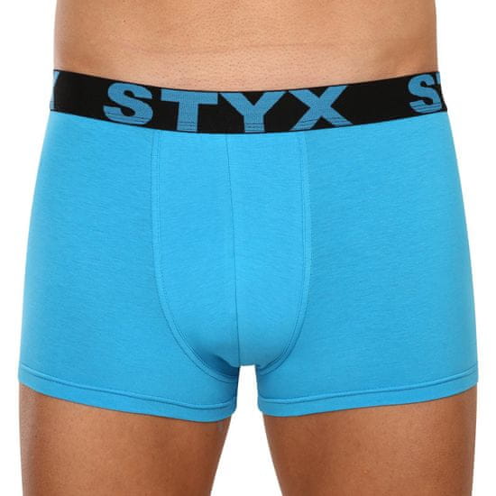 Styx Pánske boxerky športová guma nadrozmer svetlo modré (R1169)