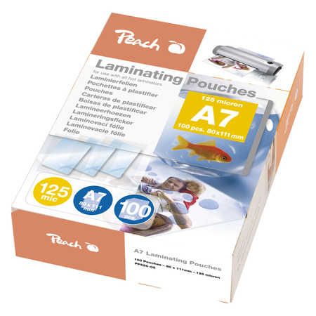 Peach laminovacia fólia A7 Laminating Pouch (111x 80mm), 125mic, 100ks