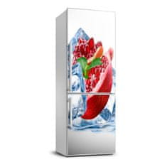 Wallmuralia.sk Nálepka na chladničku samolepiace Granátové jablko a ľad 60x180 cm