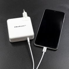 Qoltec FAST 96W sieťová nabíjačka | 5-20V | 3- 4,7A | USB C PD | Biela