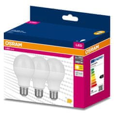 Osram 3x LED žiarovka E27 A60 19W = 150W 2452lm 3000K Teplá biela 200°