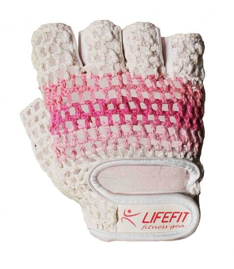 LIFEFIT Rulyt Fitnes rukavice LIFEFIT KNIT, vel. M, ružovo-biele Rulyt Fitnes rukavice LIFEFIT KNIT, vel. M, ružovo-biele Oblečenie veľkosť: M