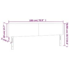 Vidaxl Čelá postele 2 ks čierne 90x5x78/88 cm umelá koža