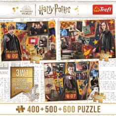 Trefl Puzzle Harry Potter: Ron, Hermiona a Harry 400 + 500 + 600 dielikov