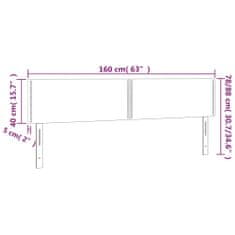 Vidaxl Čelá postele 2 ks čierne 80x5x78/88 cm látka