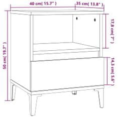 Vidaxl Nočné stolíky 2 ks dub sonoma 40x35x50 cm