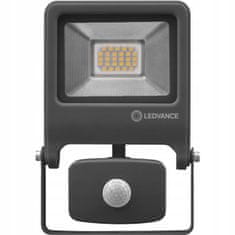 LEDVANCE Reflektor LED 20W 1700lm 3000K Teplá biela IP44 sivý so senzorom pohybu Floodlight Endura