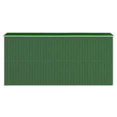 Petromila vidaXL Záhradná kôlňa zelená 192x440x223 cm pozinkovaná oceľ