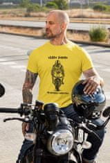Superpotlac Pánske tričko Všade dobre na motorke najlepšie, Žltá L