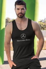 Superpotlac Pánske tielko s logom auta Mercedes Benz, Čierna S
